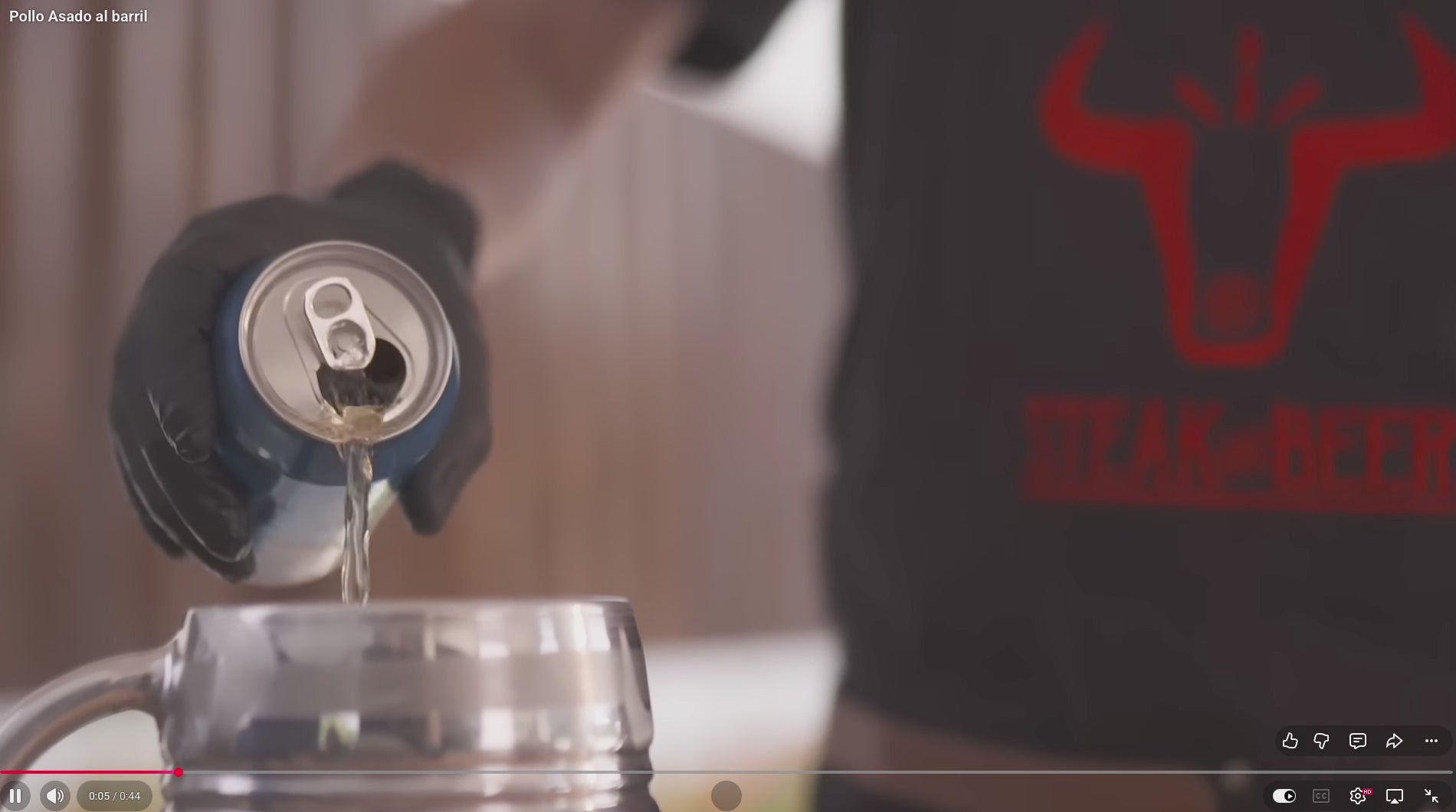 Charger la vidéo : Barbecue Steak and Beer